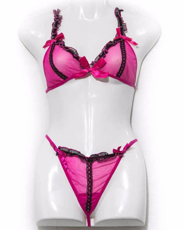 Sexy Pink With Black Frrill Lingerie Set - Online Shopping in Pakistan - Online Shopping in Pakistan - NIGHTYnight Sexy Pink With Black Frrill Lingerie Set - Online Shopping in Pakistan - Online Shopping in Pakistan - NIGHTYnight