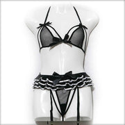 Black Fancy Lingerie Set - Lingerie - diKHAWA Online Shopping in Pakistan