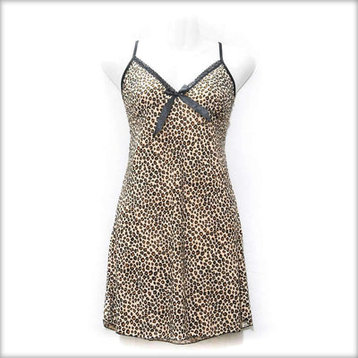 Cheetah Print Short Nighty - Nighty - diKHAWA Online Shopping in Pakistan