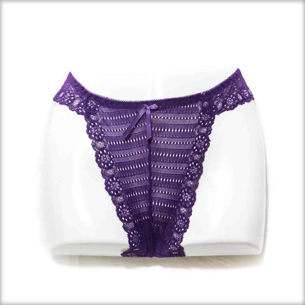 Pack of 2 Net Thong Panty – Net See Through Panty – Mix Colours - Panty - diKHAWA Online Shopping in Pakistan