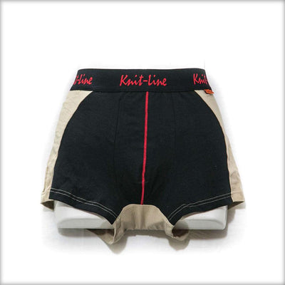 Pack Of 2 Knit Line Boxer For Men Fawn&Black - Boxers - diKHAWA Online Shopping in Pakistan