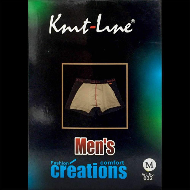 Pack Of 2 Knit Line Boxer For Men Fawn&Black - Boxers - diKHAWA Online Shopping in Pakistan