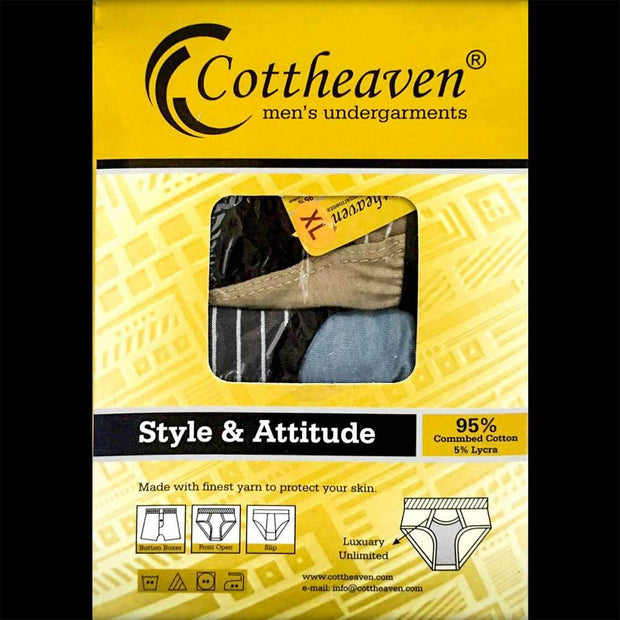 Pack Of 2 Cottheaven Underwear Fawn & Grey - Mens Underwear - diKHAWA Online Shopping in Pakistan