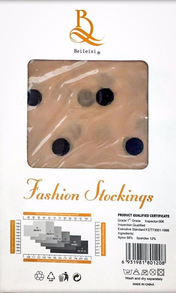 Beileisi Polka Dots Leg Stocking - 2098 - Leg Stocking - diKHAWA Online Shopping in Pakistan