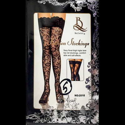 Sexy Floral Lace Top Leg Stocking - Leg Stocking - diKHAWA Online Shopping in Pakistan