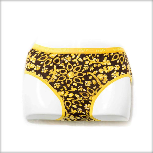 Printed Panty Black and Yellow - Panty - diKHAWA Online Shopping in Pakistan