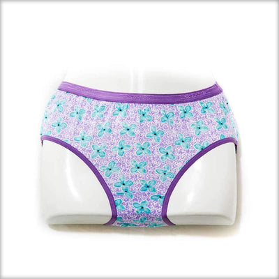 Purple Floral Panty - Panty - diKHAWA Online Shopping in Pakistan