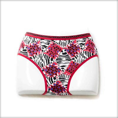 Red Printed Panty - Panty - diKHAWA Online Shopping in Pakistan