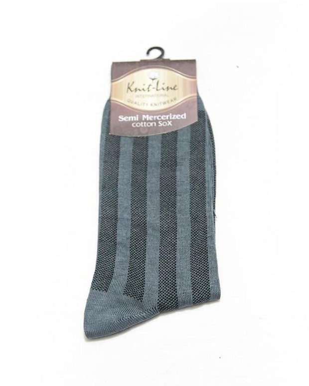 Knit Line Grey Lining Socks - Mens Socks - diKHAWA Online Shopping in Pakistan