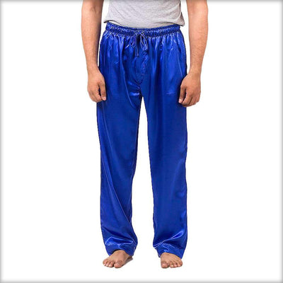 100% Polyester Solid Satin Men's Pajama MP51-RB - Mens Pajama - diKHAWA Online Shopping in Pakistan