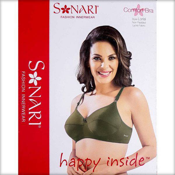 Sonari Comfort Bra Lorial - Mehendi - Bras - diKHAWA Online Shopping in Pakistan