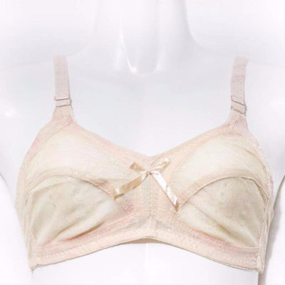 Net Non Padded Bra - Skin - See Through Bra - Bras - diKHAWA Online Shopping in Pakistan