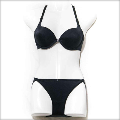 Black Butterfly Single Padded Bikini Set - Bra Panty Sets - diKHAWA Online Shopping in Pakistan