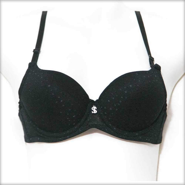 Sister Hood Pushup Bra Black - Bras - diKHAWA Online Shopping in Pakistan