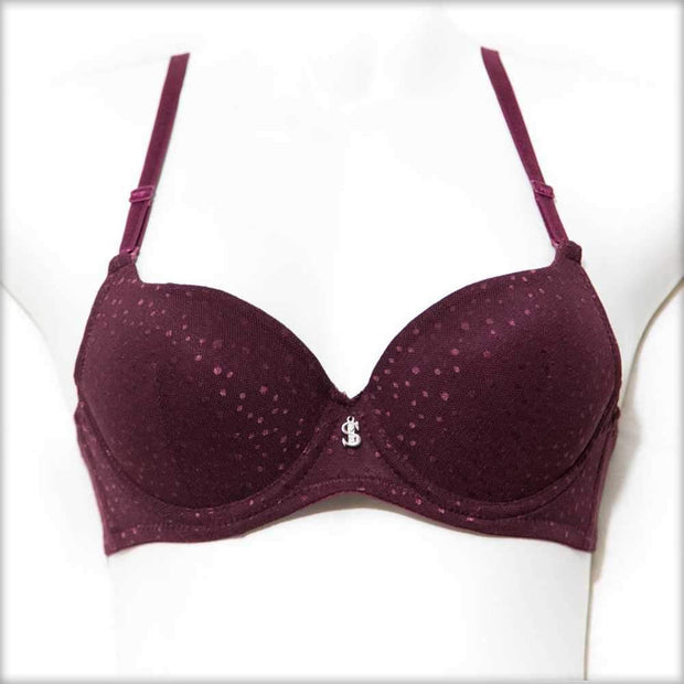 Sister Hood Pushup Bra Maroon - Bras - diKHAWA Online Shopping in Pakistan