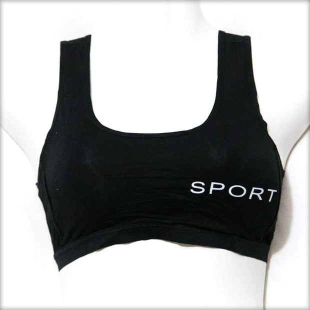 Black Sports Bra - Bras - diKHAWA Online Shopping in Pakistan