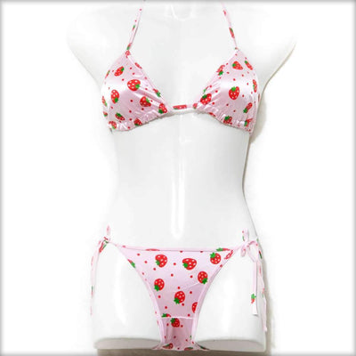 Strawberry Pink Bikini Set - Bikini - diKHAWA Online Shopping in Pakistan