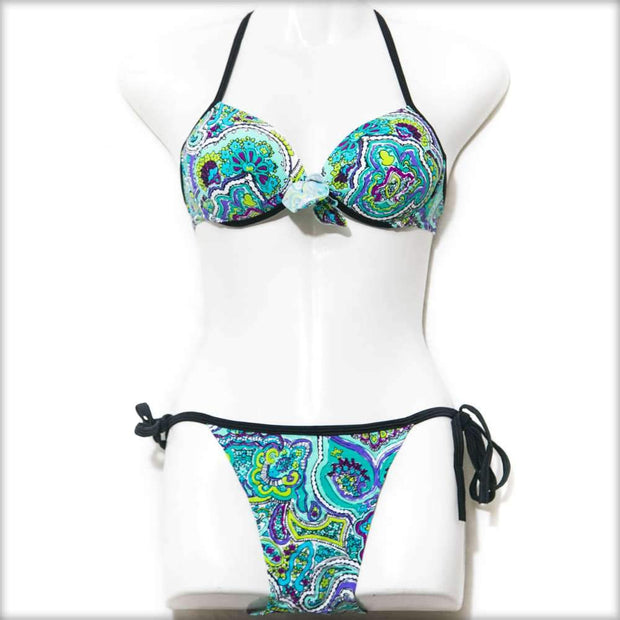 Sea Green Fusion Bikini Set - Bikini - diKHAWA Online Shopping in Pakistan