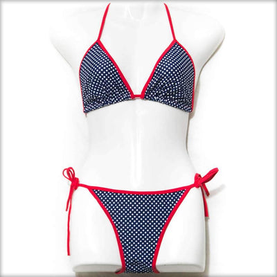 Polka Dot Bikini Set - Bikini - diKHAWA Online Shopping in Pakistan