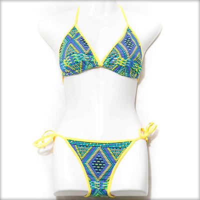 Purple Diamond Bikini Set - Swimwear - Bikini - diKHAWA Online Shopping in Pakistan