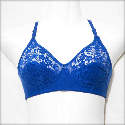 Blue Non Padded Net Bra - Bras - diKHAWA Online Shopping in Pakistan