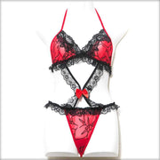 Black & Red Lingerie - Bra Panty Sets - diKHAWA Online Shopping in Pakistan