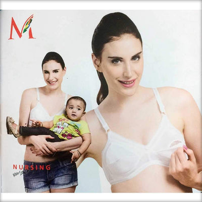 Madam Nursing Bra White - Bras - diKHAWA Online Shopping in Pakistan