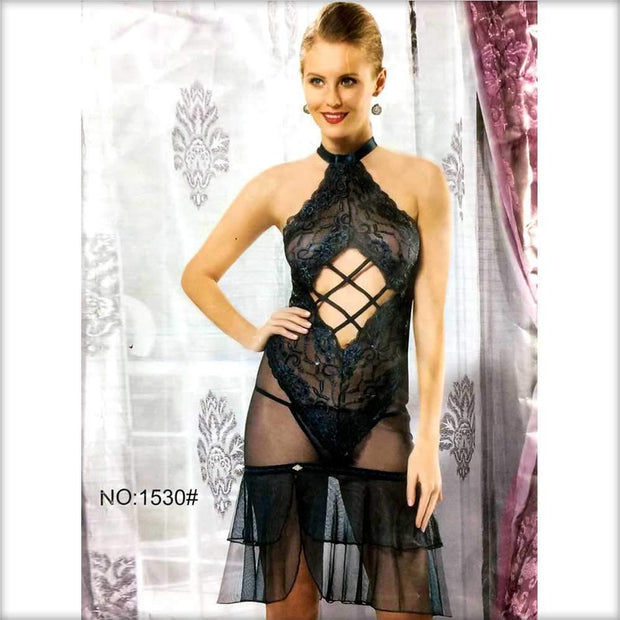 Diamond Cut Net Nighty - 1530 - Nighty - diKHAWA Online Shopping in Pakistan