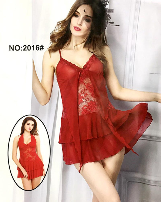 Sexy Cotton Net Short Nighty For Women - 2016#