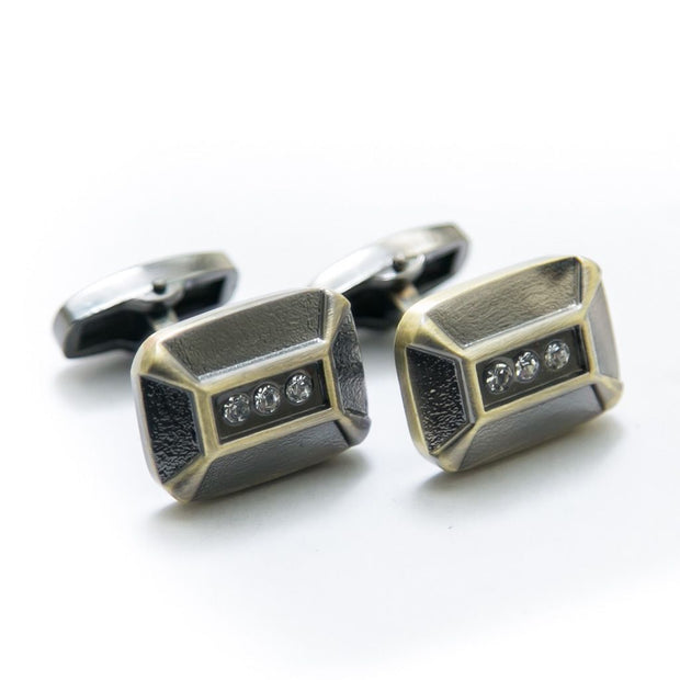 Designer Cufflinks For Mens Wedding Shirt – Rectangle 3D Box - Cufflinks - diKHAWA Online Shopping in Pakistan