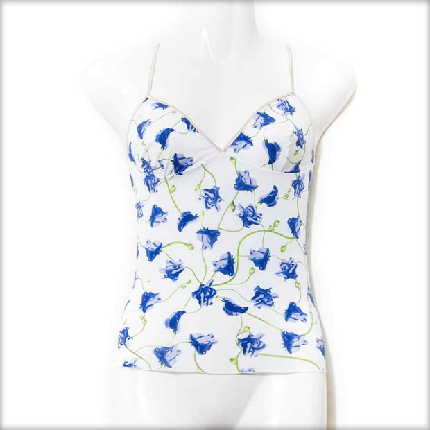 Blue Rose Print Teen Age Camisole - Camisole - diKHAWA Online Shopping in Pakistan