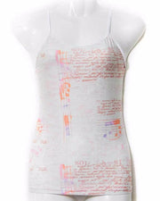 Off White Teen Age Printed Camisole - Camisole - diKHAWA Online Shopping in Pakistan