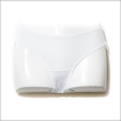 White Women Panty Low Waist With Satin Bow - Panty - diKHAWA Online Shopping in Pakistan