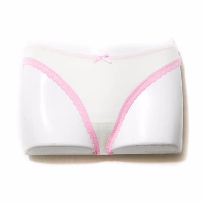 Off White With Pink Lace Net Panty For Women - Panty - diKHAWA Online Shopping in Pakistan