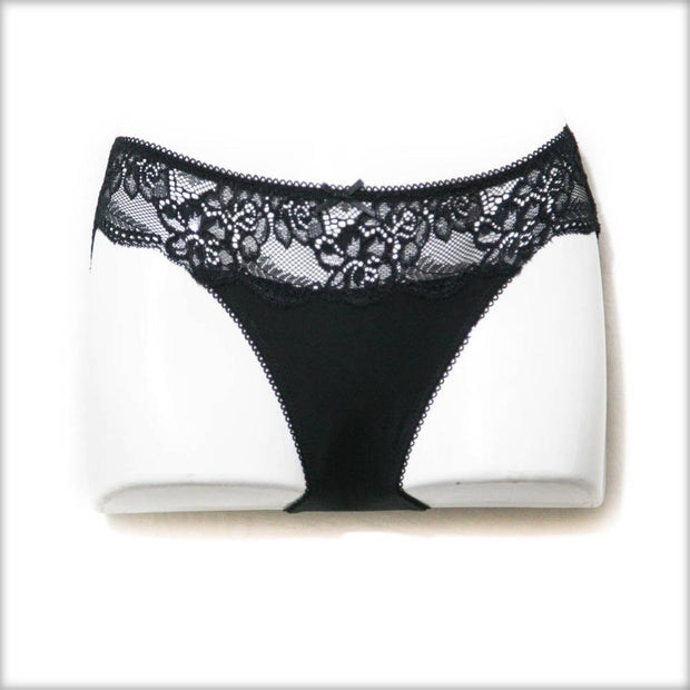 Black Women’s Sexy Lace Soft Pantie Brief Underwear - Panty - diKHAWA Online Shopping in Pakistan