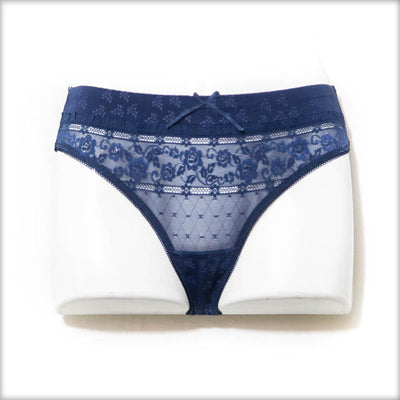 Royal Blue Net Lace Pantie - Panty - diKHAWA Online Shopping in Pakistan