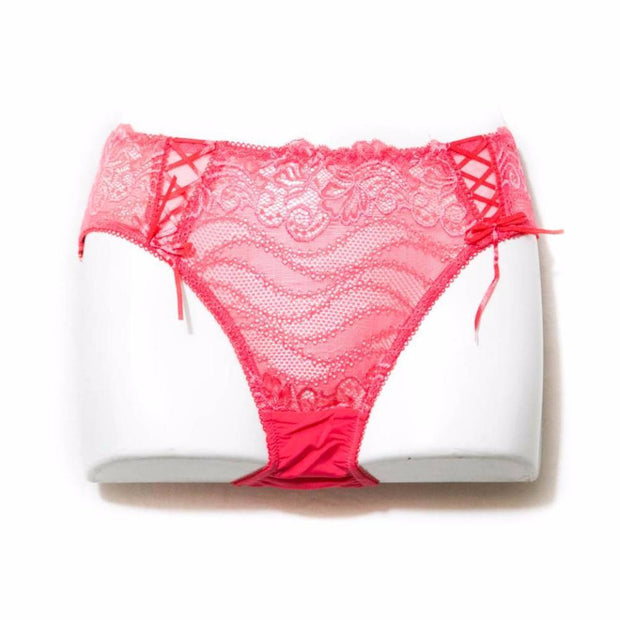 Bridal Red Lace Net Pantie - Panty - diKHAWA Online Shopping in Pakistan