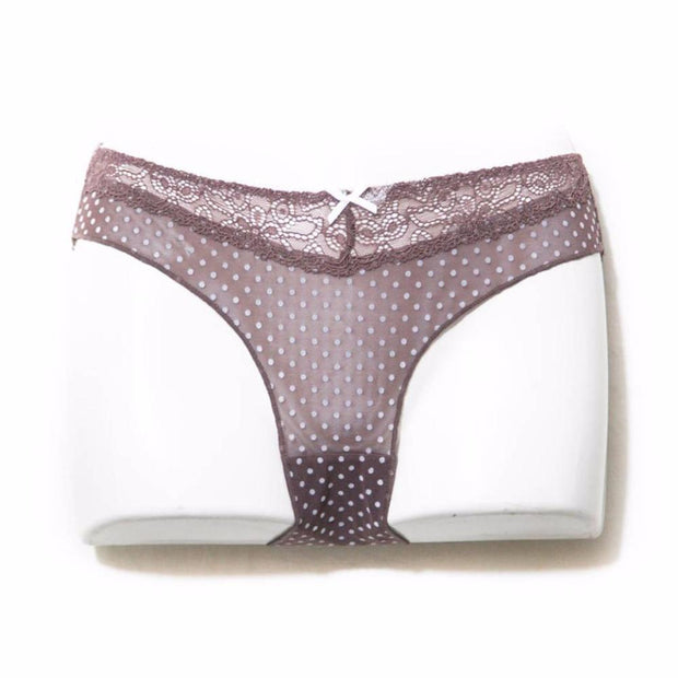 Brown Lace Cotton Panty - Panty - diKHAWA Online Shopping in Pakistan