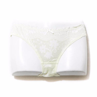 Bridal Yellow Net Lace Cotton Panty - Panty - diKHAWA Online Shopping in Pakistan