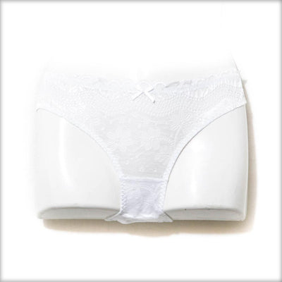 Bridal White Net Lace Cotton Panty - Panty - diKHAWA Online Shopping in Pakistan