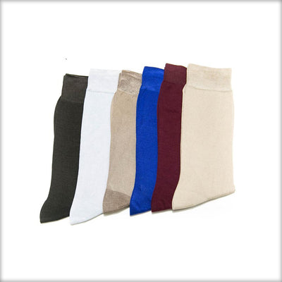 Socks For Men – Plain Mercerised Socks PMS – KL-10 – Pack Of 6 - Mens Socks - diKHAWA Online Shopping in Pakistan