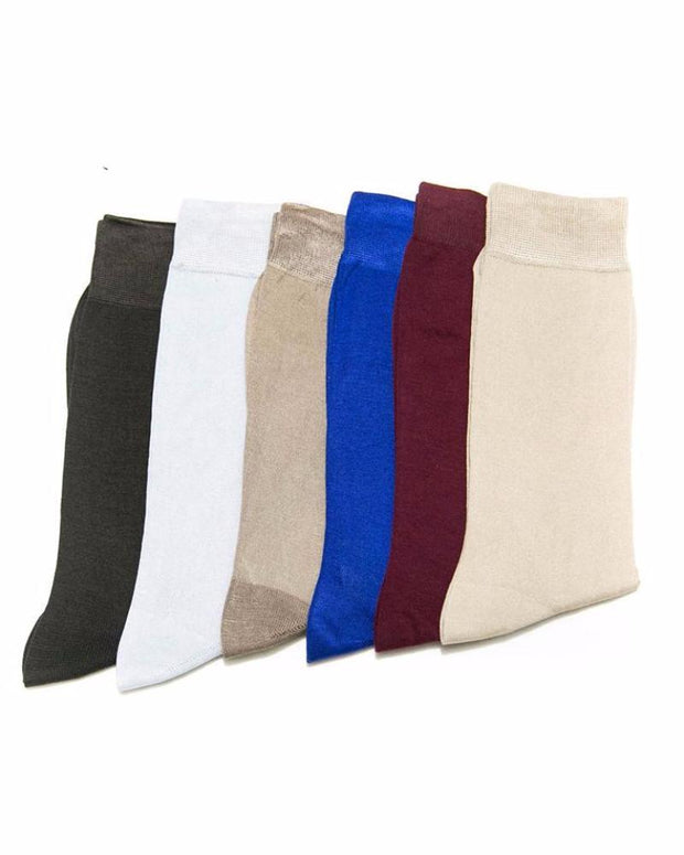 Socks For Men – Plain Mercerised Socks PMS – KL-10 – Pack Of 6 - Mens Socks - diKHAWA Online Shopping in Pakistan