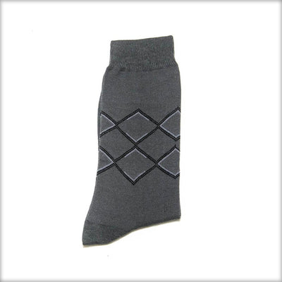 Grey Socks For Men – Computerised Knitted Cotton Socks C – KL-14 - Mens Socks - diKHAWA Online Shopping in Pakistan