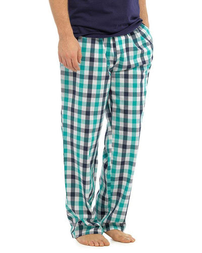 Men's Cotton Checked Pajama - Green - Mens Pajama - diKHAWA Online Shopping in Pakistan