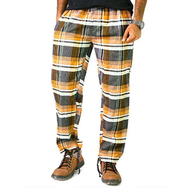 Pack Of 3 Men's Cotton Checked Pajamas - Mens Pajama - diKHAWA Online Shopping in Pakistan