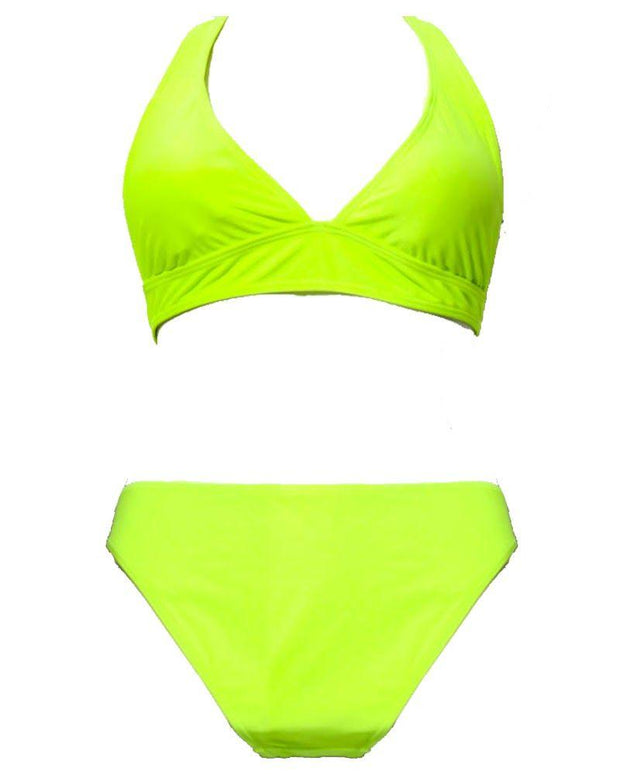 Sexy Green Single Padded Bikini Set - Fancy Bra Panty Set