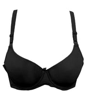 Wedding Fashionable Black Bra - Single Padded,Under Wired Bra - By Women Jou Jou