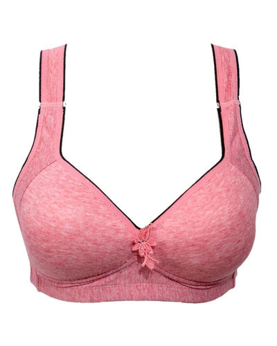 Light Comfort Wire-Free Bra 108 Pink- Single Padded - By Qialinggiao