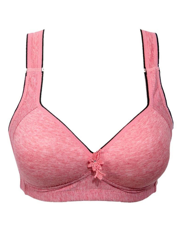 Light Comfort Wire-Free Bra 108 Pink- Single Padded - By Qialinggiao