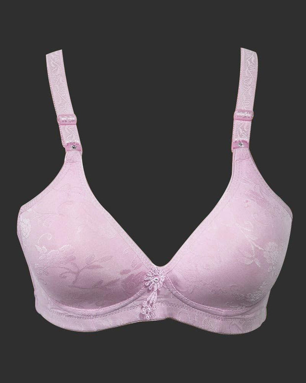 Comfortable Bra 2588 Baby Pink- Single Padded Non Wired - Mi Sinuo